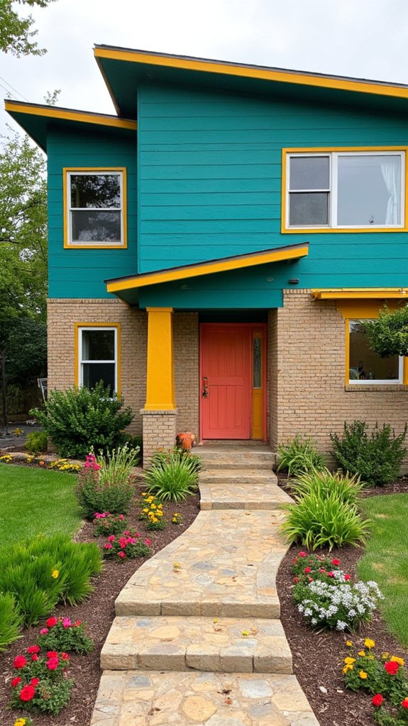 bold colors transform exteriors