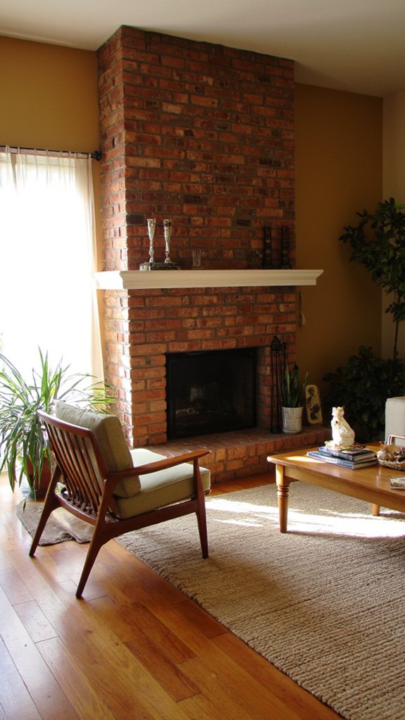 bold geometric statement fireplace