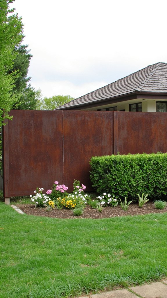 bold industrial corten steel