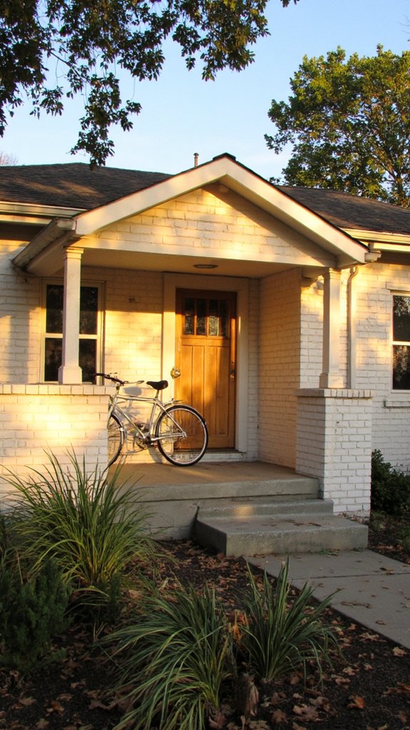 bold painted brick elegance