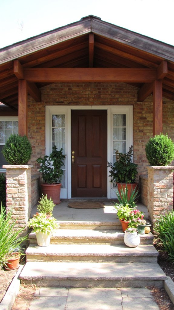 charming mid century entryways