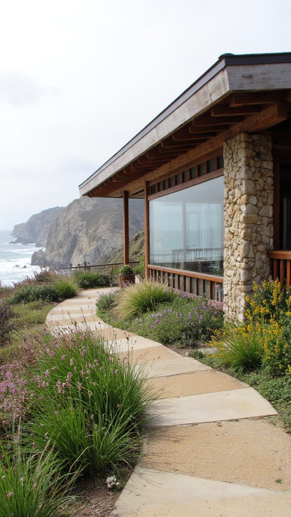 cliffside home with ocean views