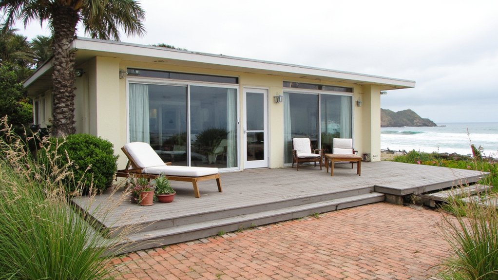 coastal mid century modern exteriors