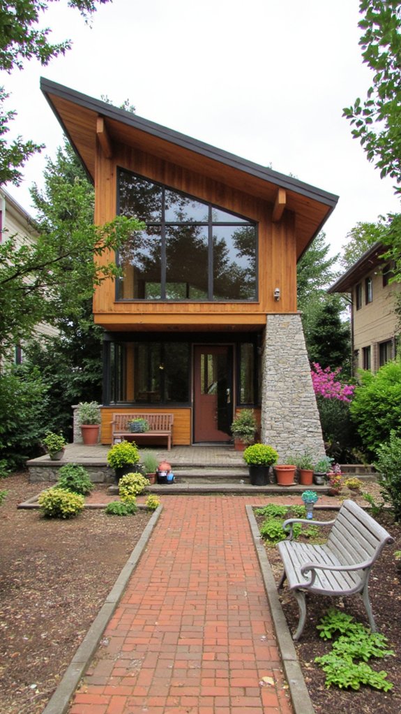 dynamic sloped roof design