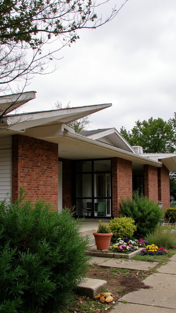 elegant functional architectural overhangs