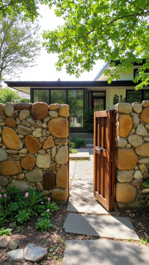 elegant natural low maintenance fencing