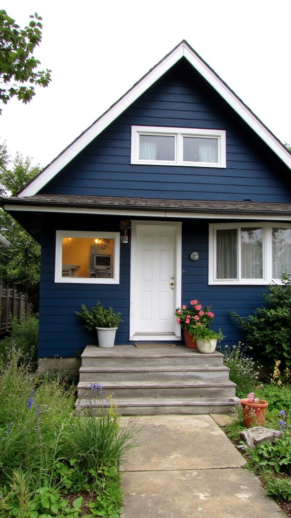 elegant navy crisp white