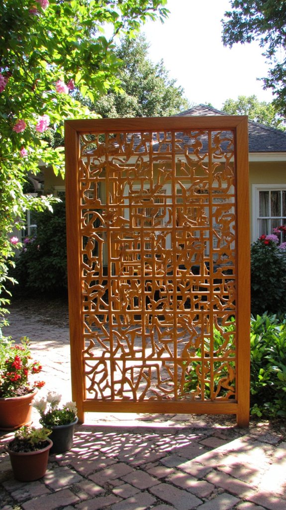 elegant outdoor privacy solution