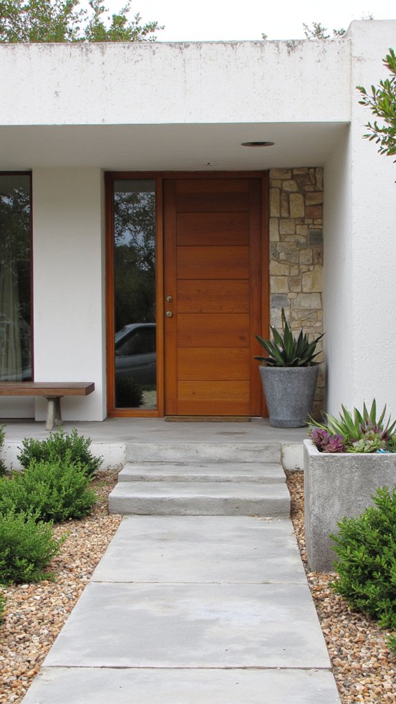 functional minimalist entryways