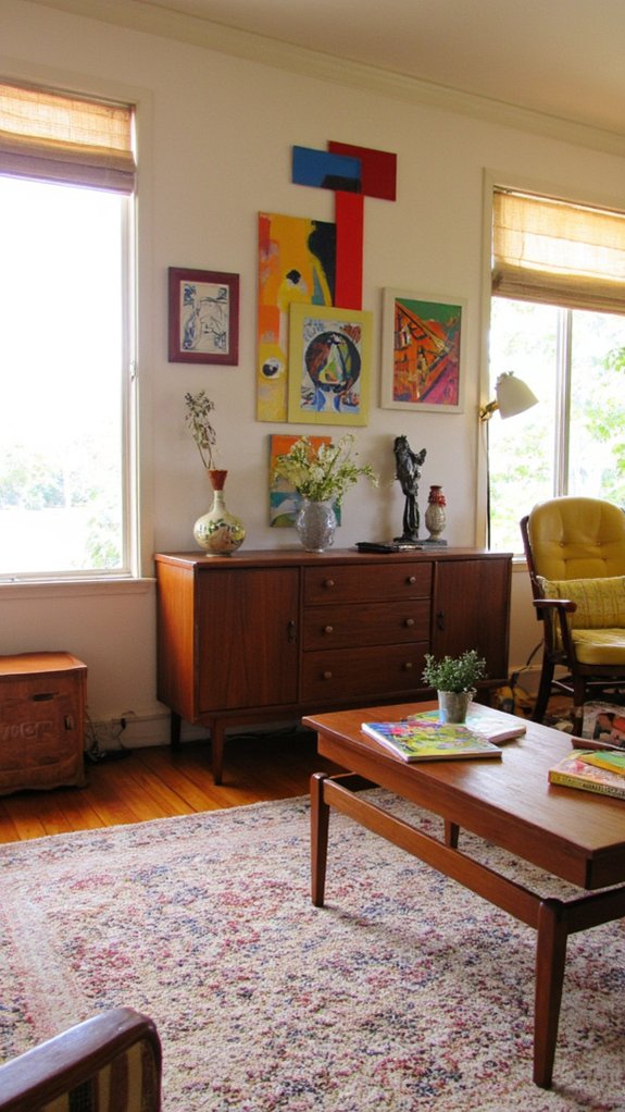 mid century modern art selection