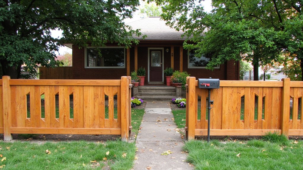 mid century modern fences