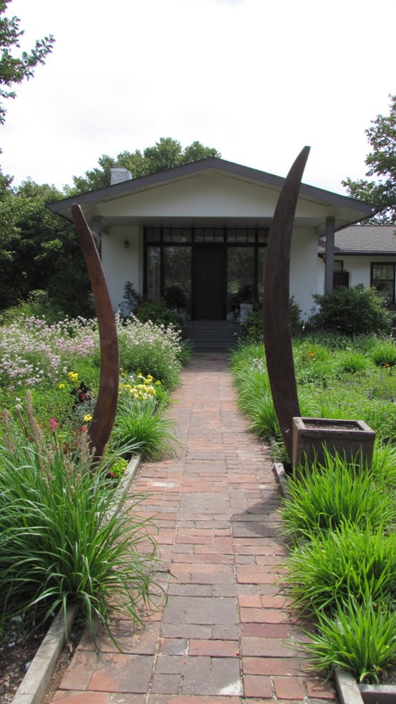 sculptures enhance landscape aesthetics