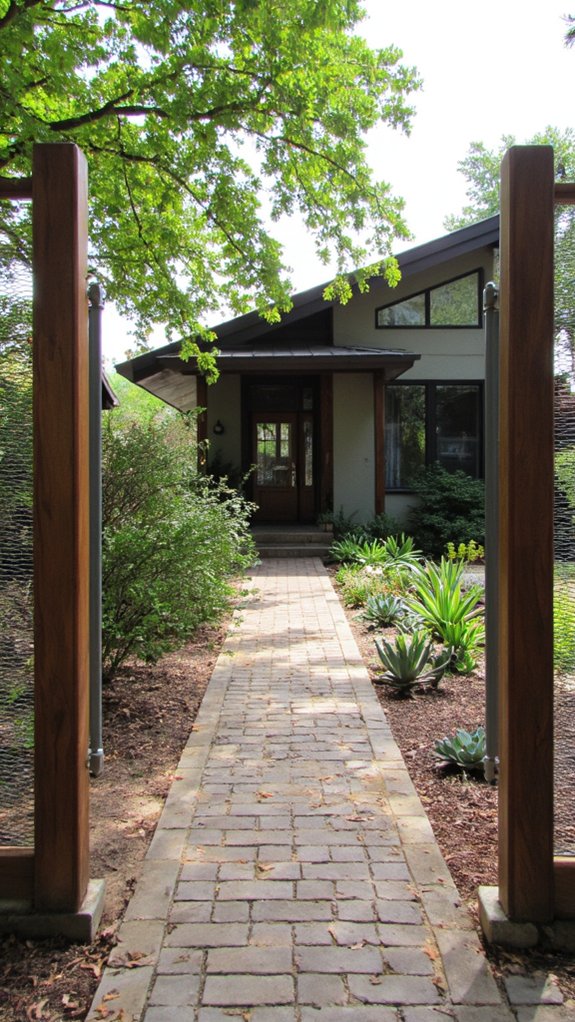 sleek modern secure fencing