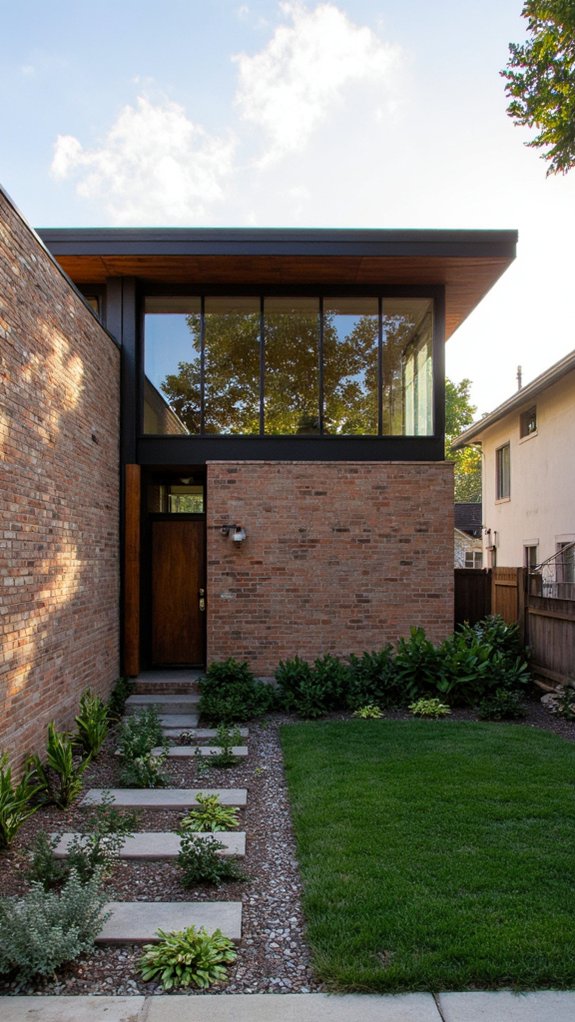 striking mid century modern facade