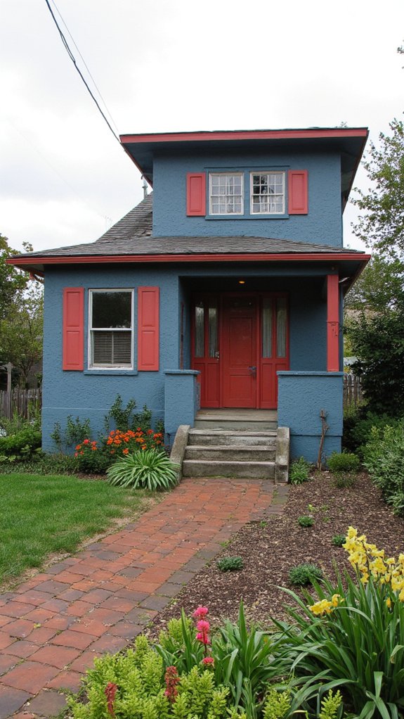 stylish welcoming color contrast