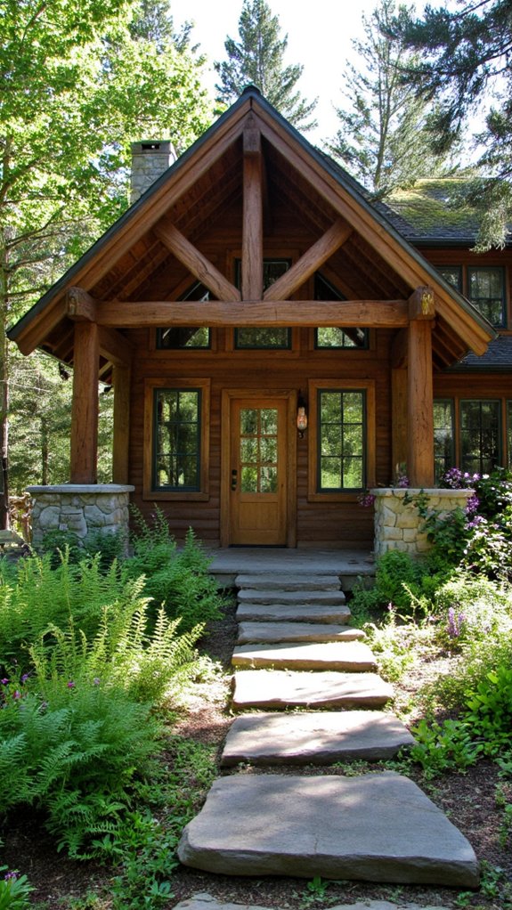 timber frames blend nature