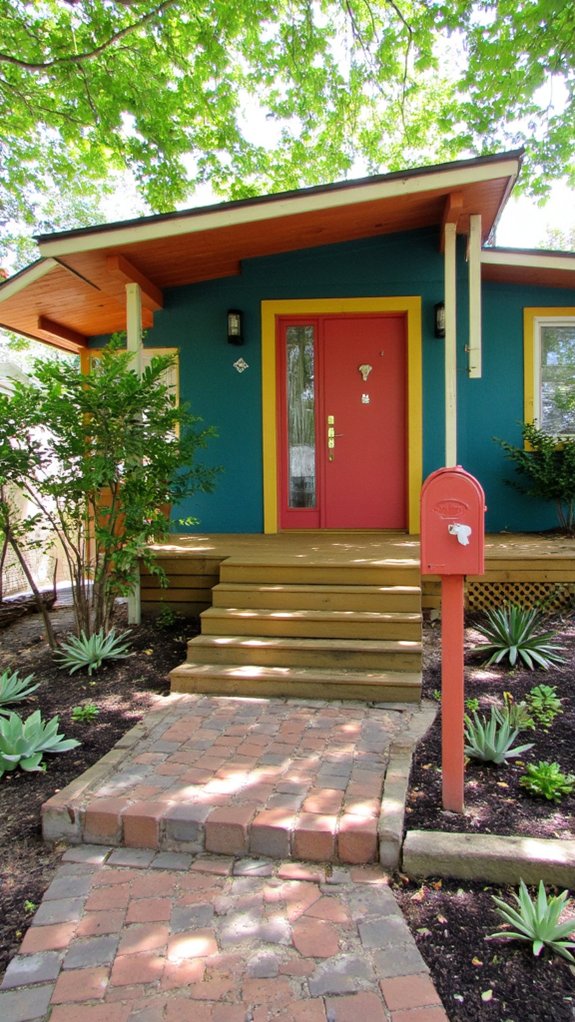 vibrant mid century exteriors