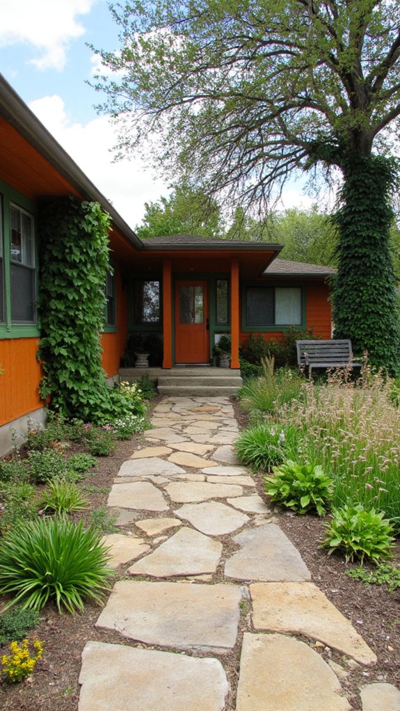 vintage landscaping with native plants