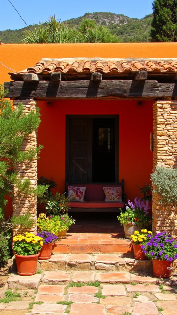 bold statement with sunset orange