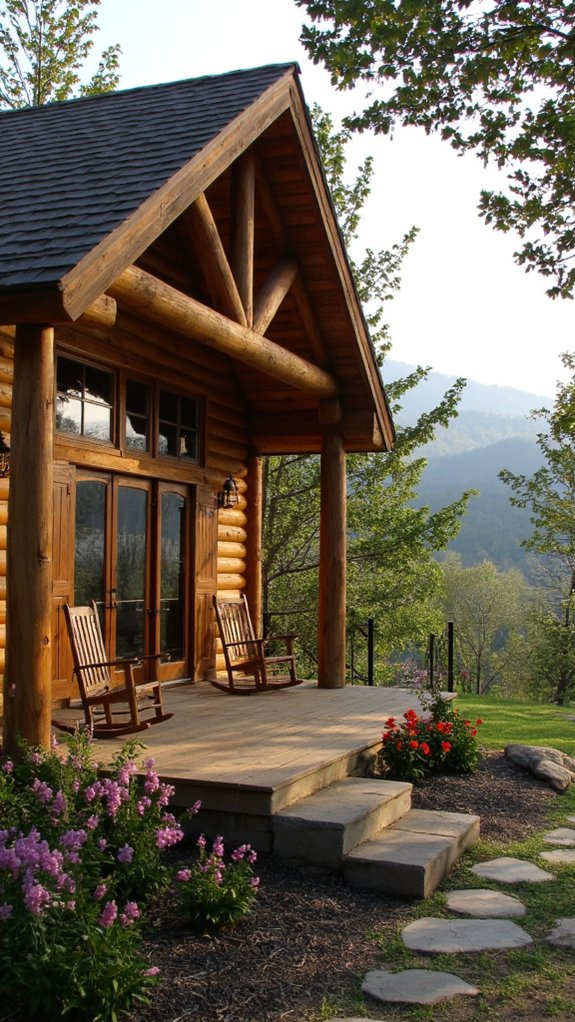 climate adaptive log cabin features