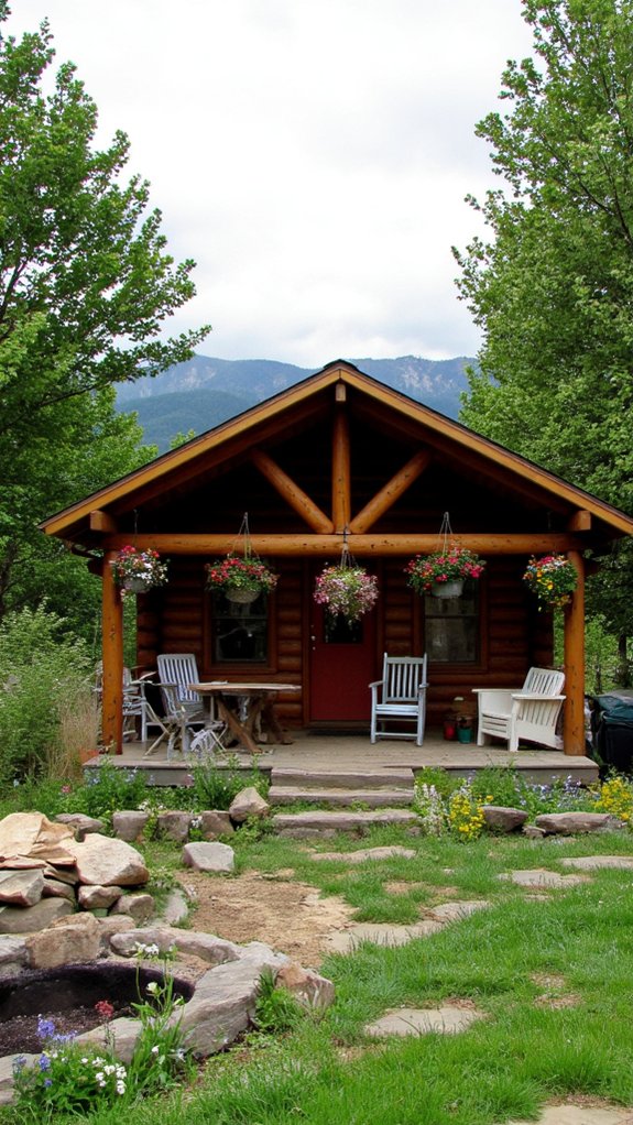 cozy mountain outdoor sanctuary