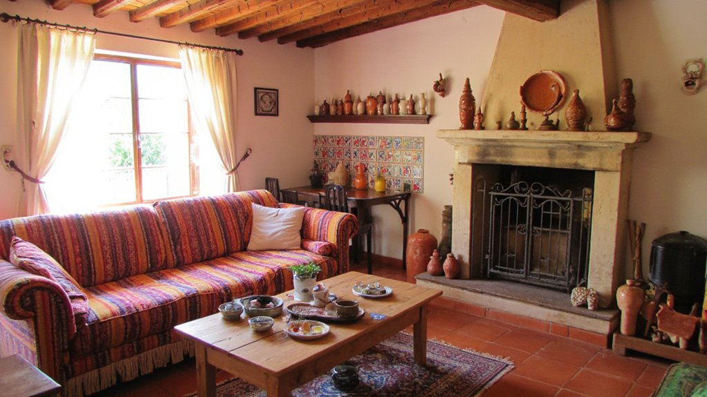cozy spanish hacienda interiors
