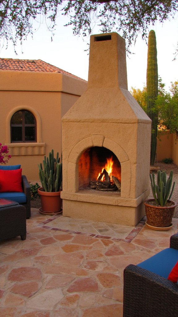 custom mediterranean stone fireplaces