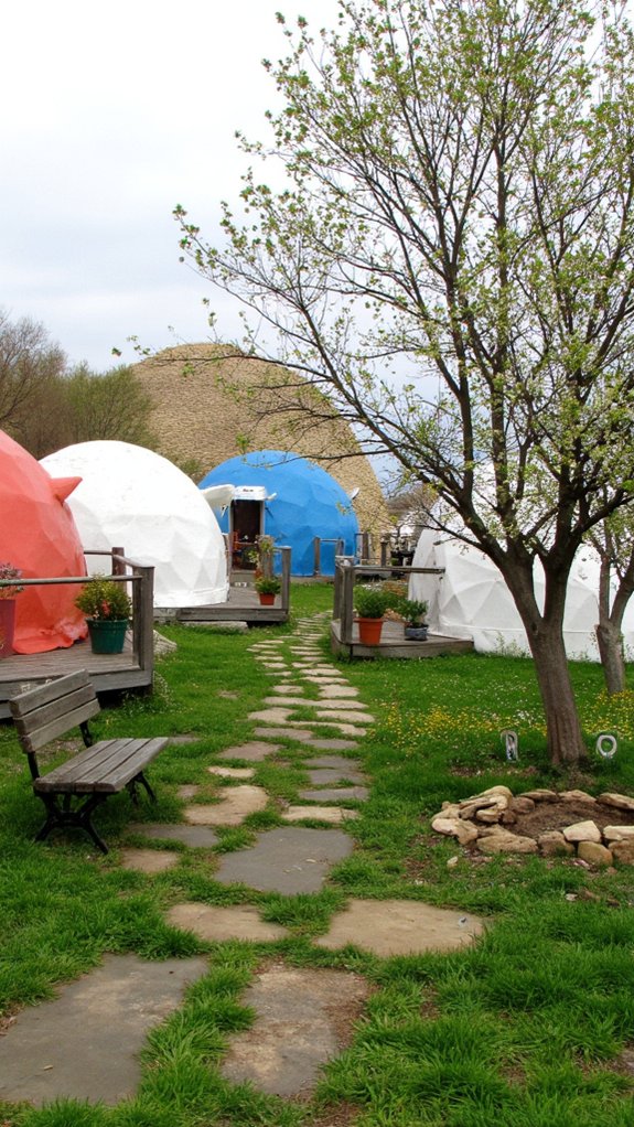 dome home village sustainability concept