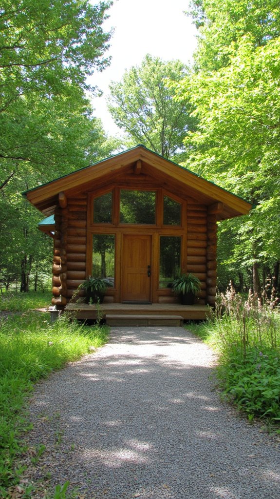 eco friendly log home materials