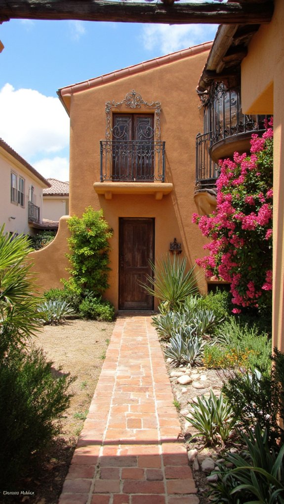 elegant wrought iron details