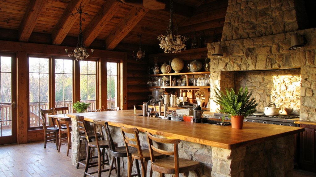 elevated luxurious cabin kitchens