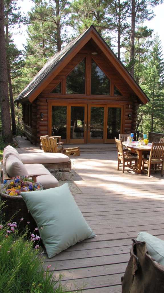 inviting outdoor living area