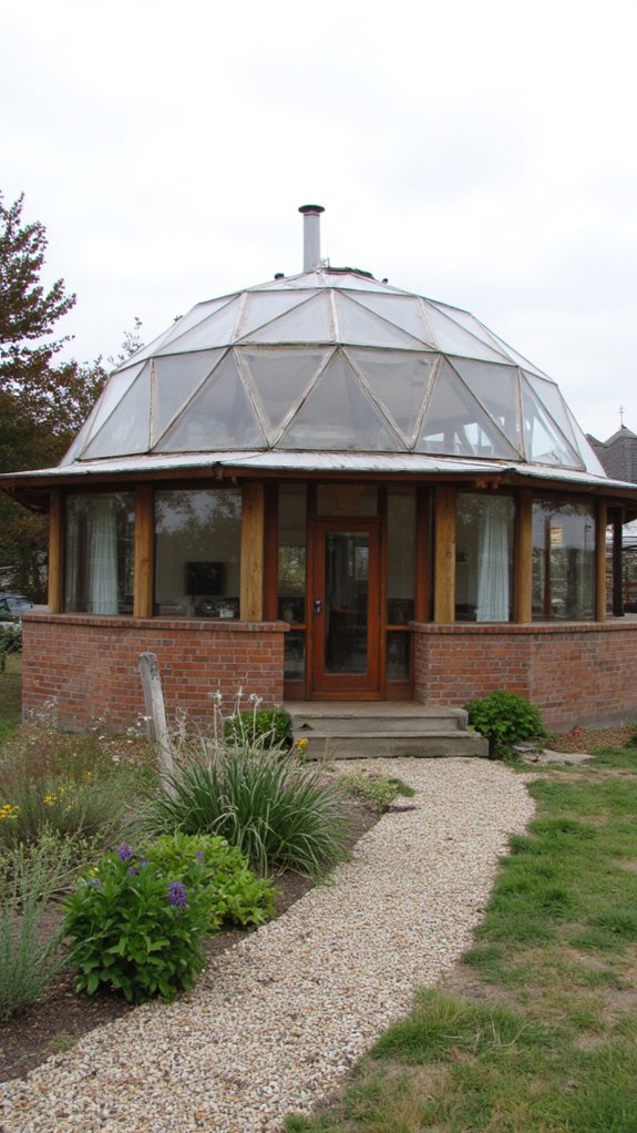 minimalism enhances dome living