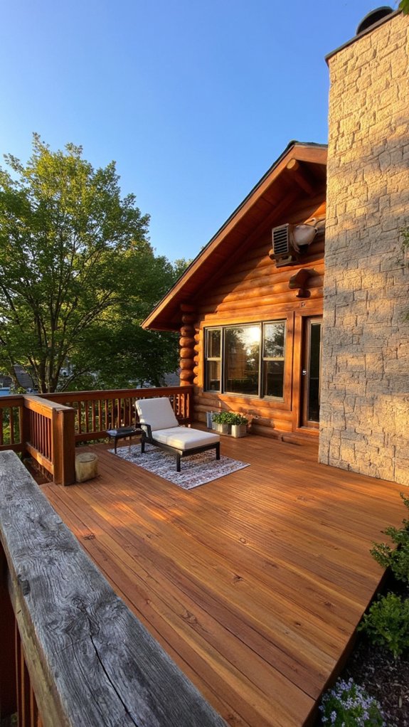 modern deck enhances outdoor space