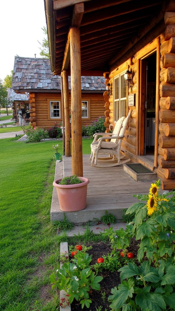 modern log home fusion