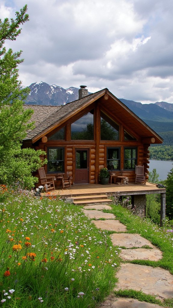 nature s breathtaking log cabin views