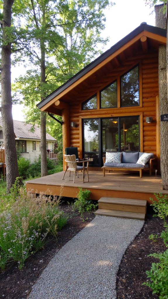 prefab log homes trend