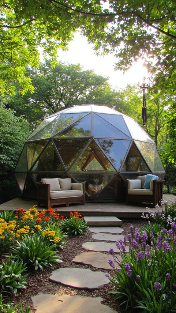 serene meditation dome retreat