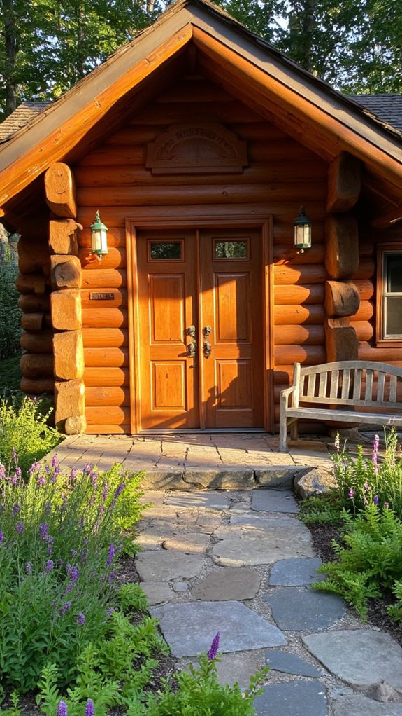 stunning doors create warmth