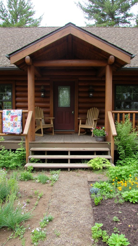 sustainable log home materials