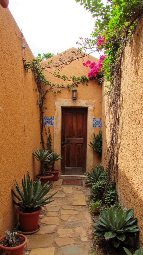 textured walls enhance charm