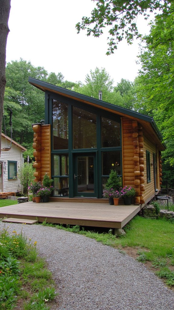 unique prefab log designs