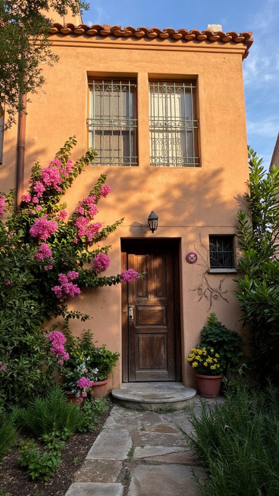 windows enhance mediterranean charm