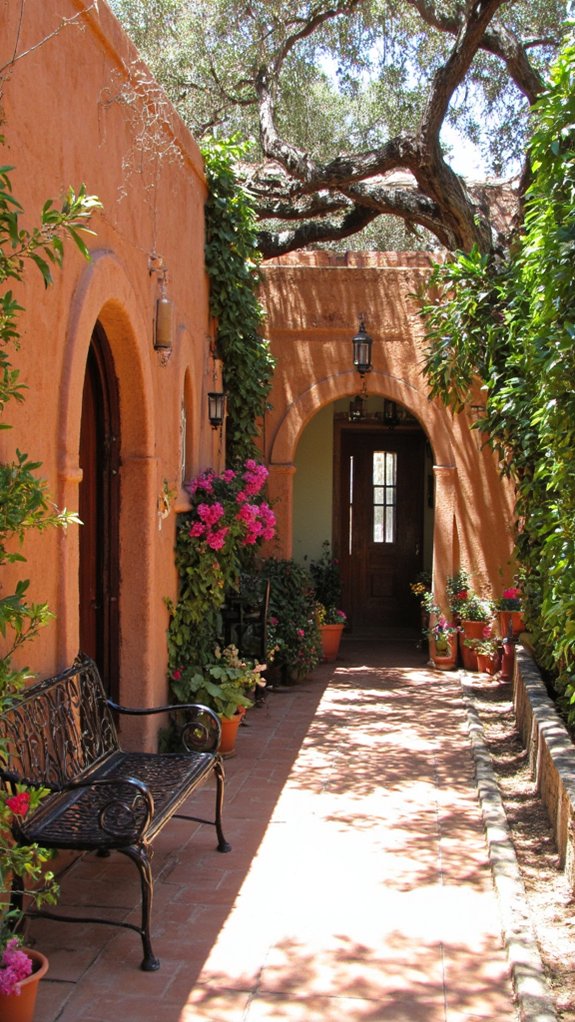 wrought iron adds elegance