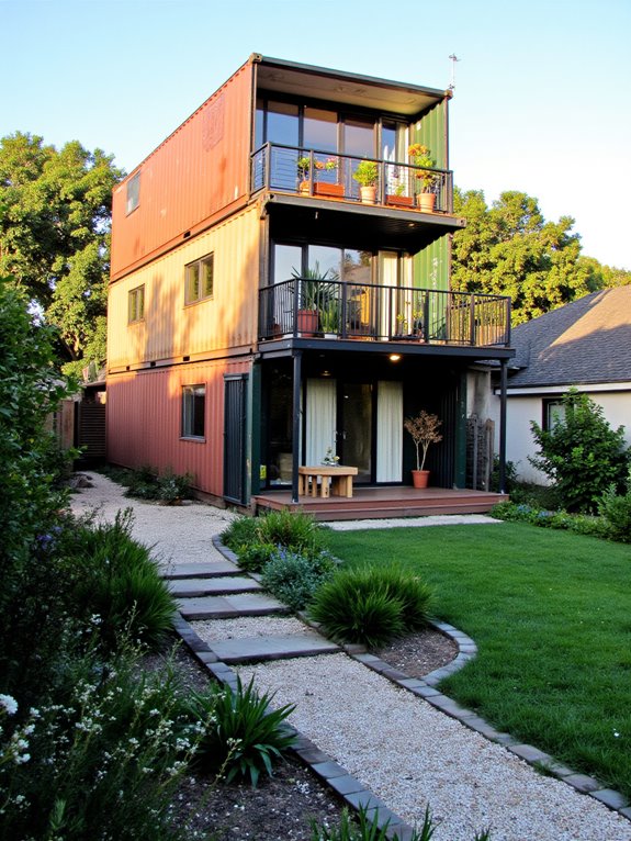 innovative multi level container homes