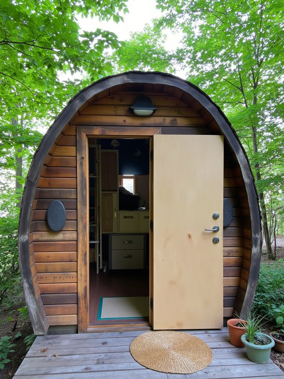 maximizing tiny cabin storage