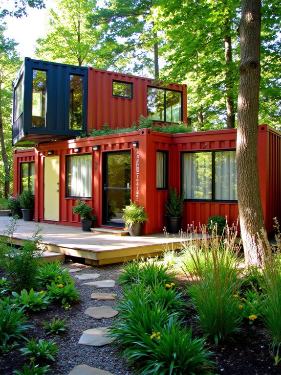 personalized artistic container cabins