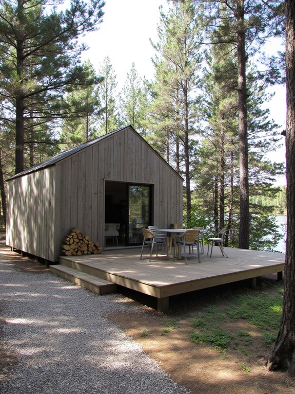 serene scandinavian cabin design