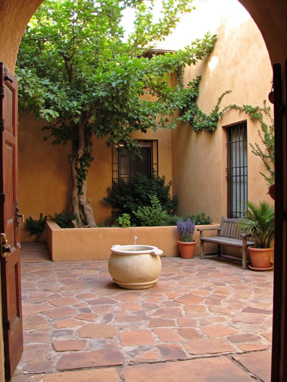 central gathering space outdoors