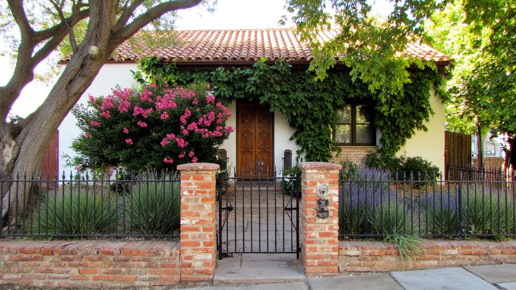 charming spanish front yard designs